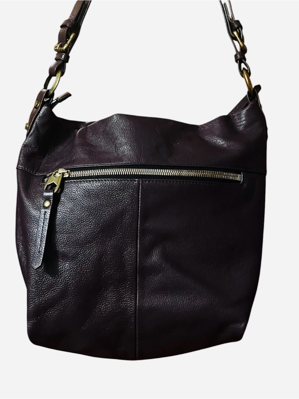 OrYany  Purple Fold-Over Crossbody Bag in Deep Plum - Picture 2 of 2